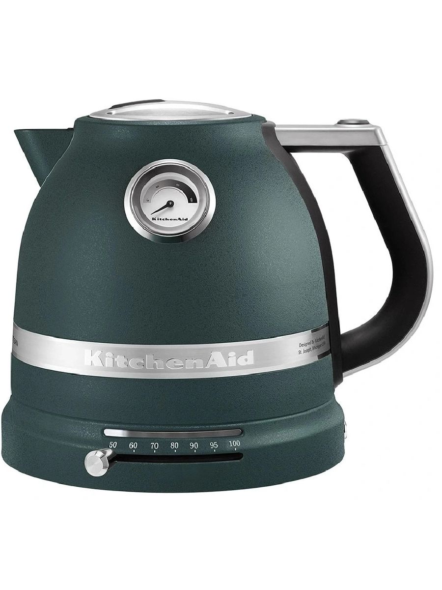 Электрочайник KitchenAid 5KEK1522EPP, 1.5 л, 2400 Вт, металлический корпус, ретро-дизайн, 7 температурных режимов