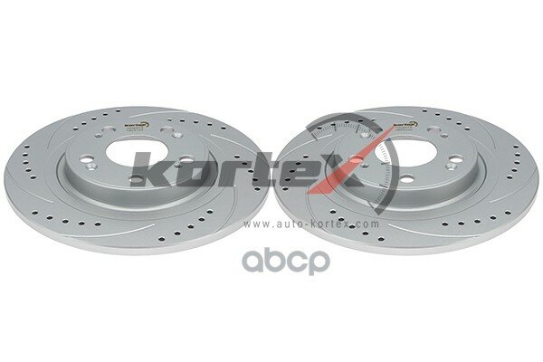 Диск торм. HAVAL JOLION 4WD задн. (d=295mm)(Geomet/перфорация+насечки)(к-т 2шт) KD-SET548 KORTEX арт. KDSET548