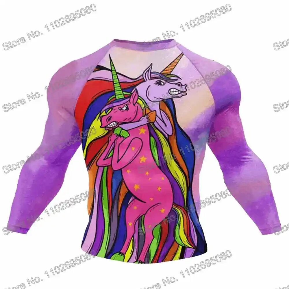Unicorn Рашгард для дайвинга из полиэстера и спандекса M, 1
