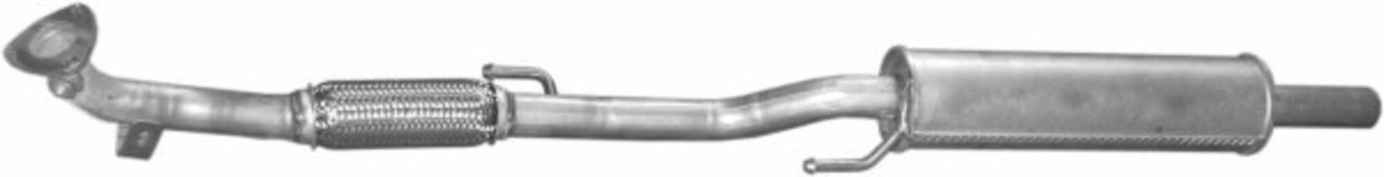 Глушитель Средняя Часть Seat Ibiza, Skoda Fabia, V (POLMOSTROW 23.73)