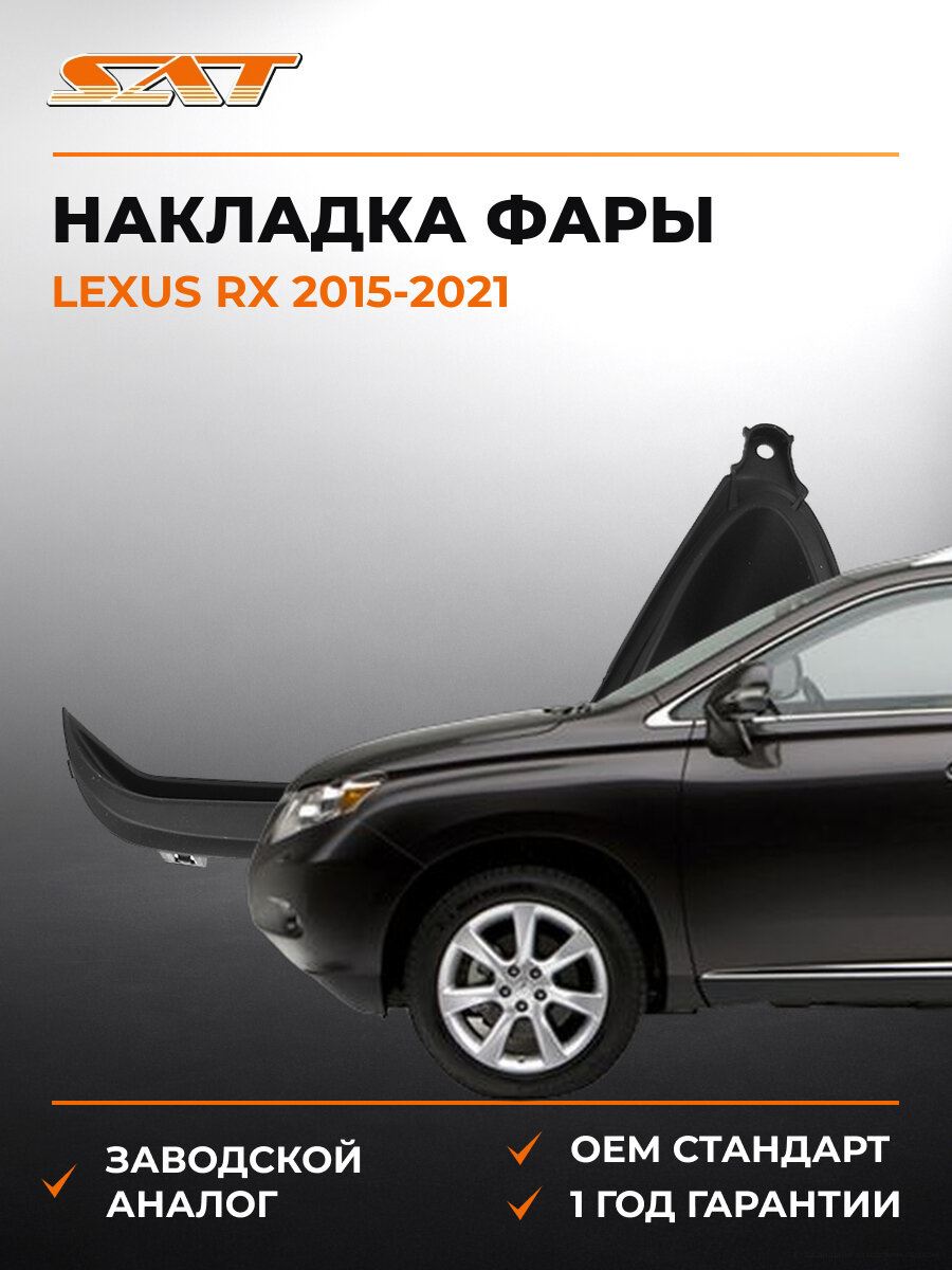 Накладка противотуманной фары левая SAT STLX482192 Lexus RX 2015-2021 Лексус