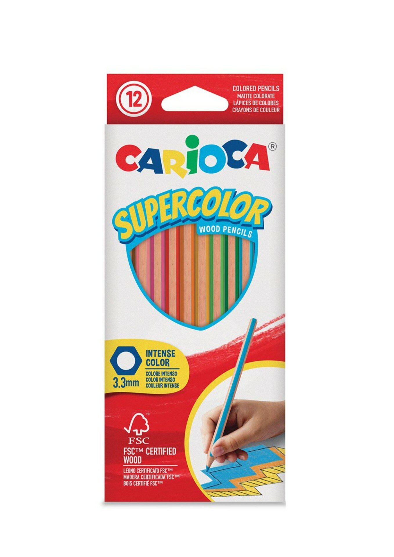 Карандаши цветные CARIOCA 12 шт.