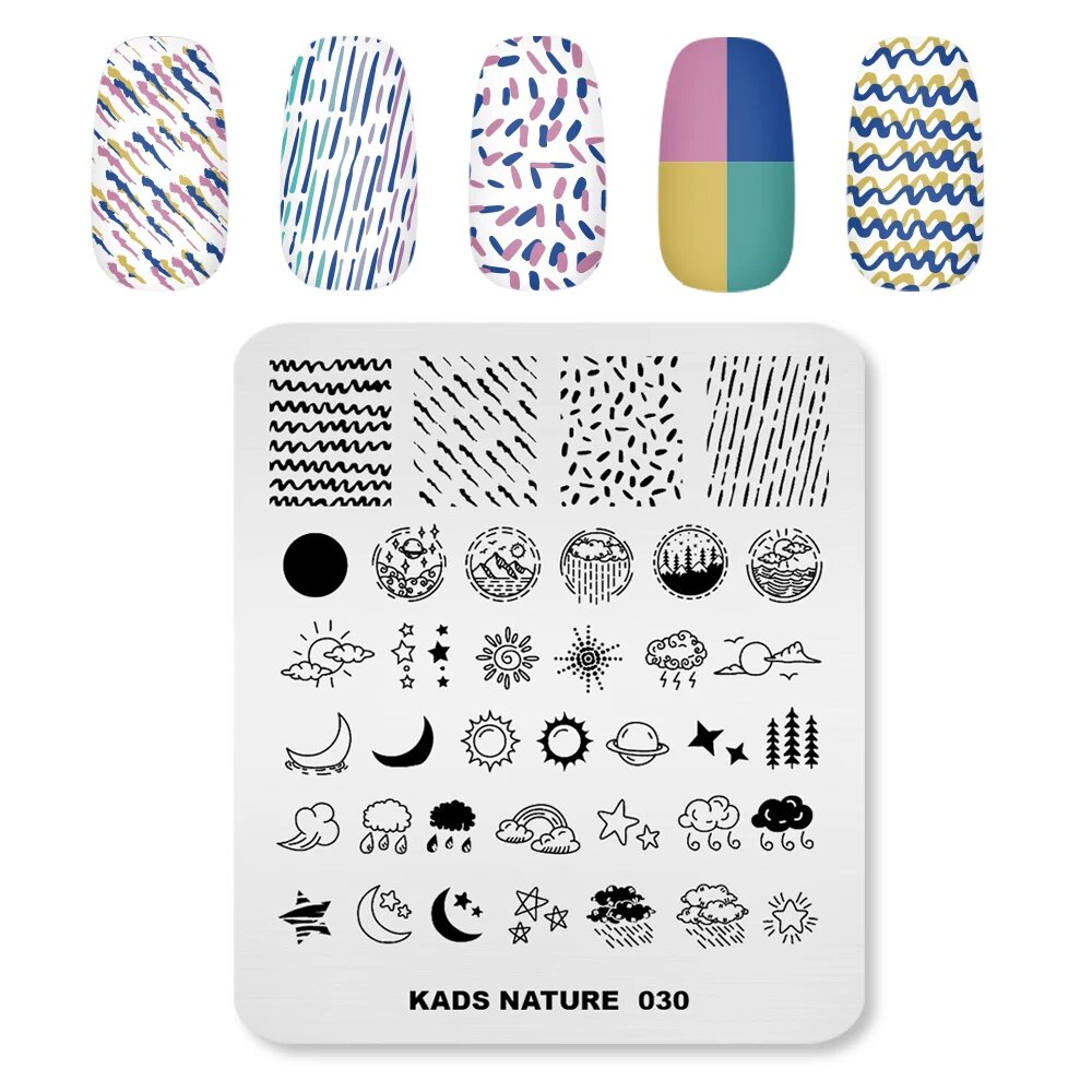 Шаблоны для стемпинга KADS Nature 030