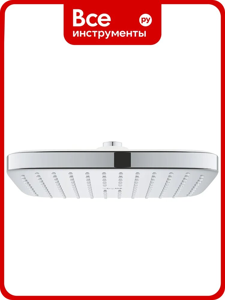 Верхний душ Grohe Tempesta 250 CUBE квадратный (низ-хром, верх-белый), хром 26685000