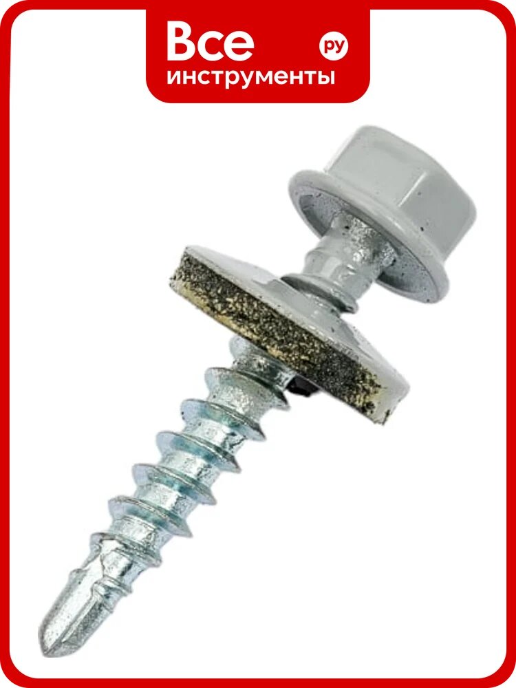 Кровельный саморез креп-комп 4,8x29, RAL7004, серый, 250 шт. ск297004кф
