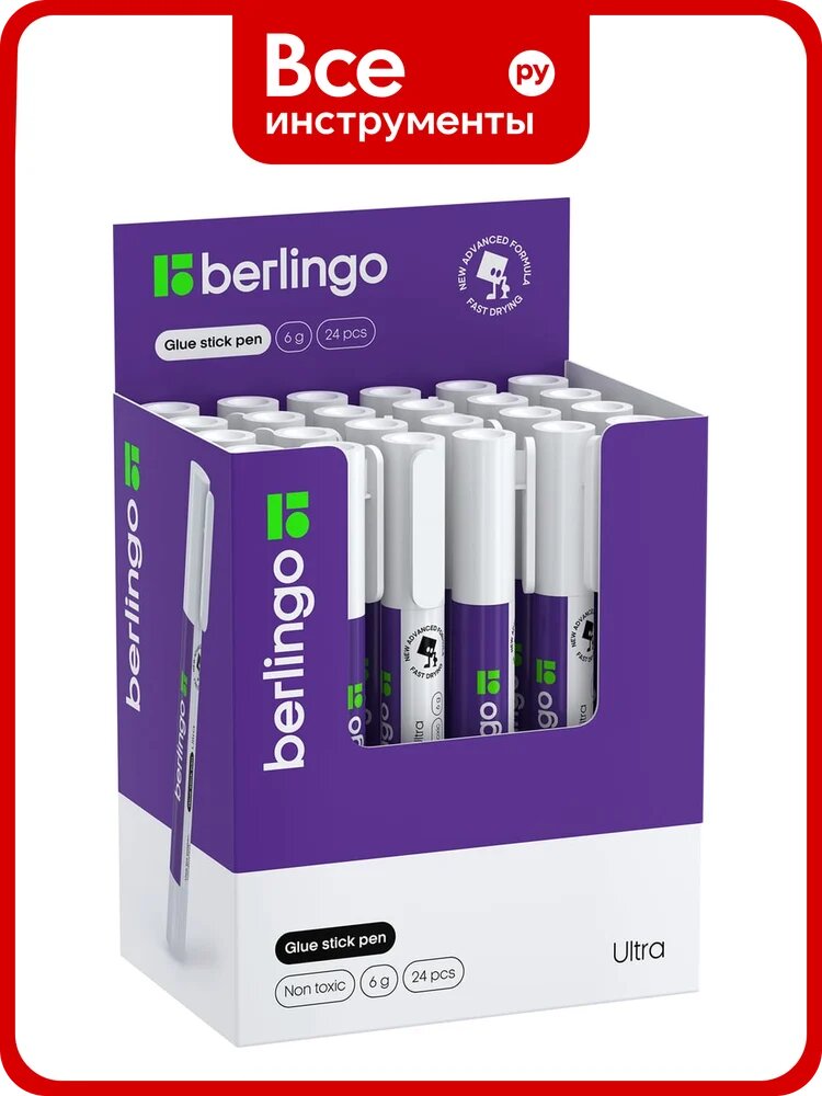Клей-карандаш Berlingo Ultra, 06г, 24 шт в упаковке, FPp_06000