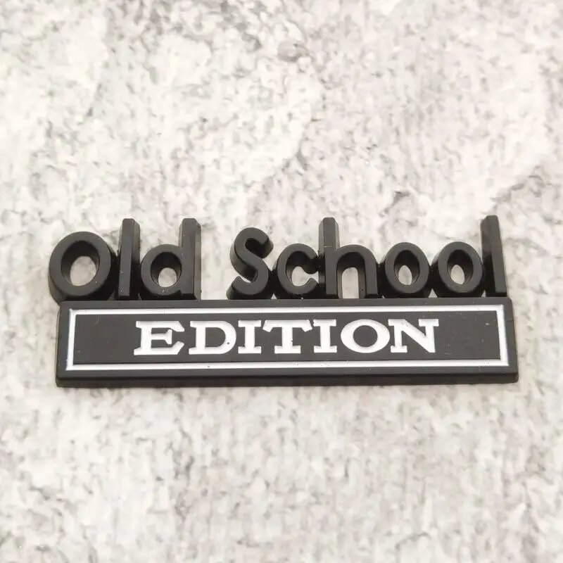 Эмблема Old School Edition, цинковый сплав, Color Name: D