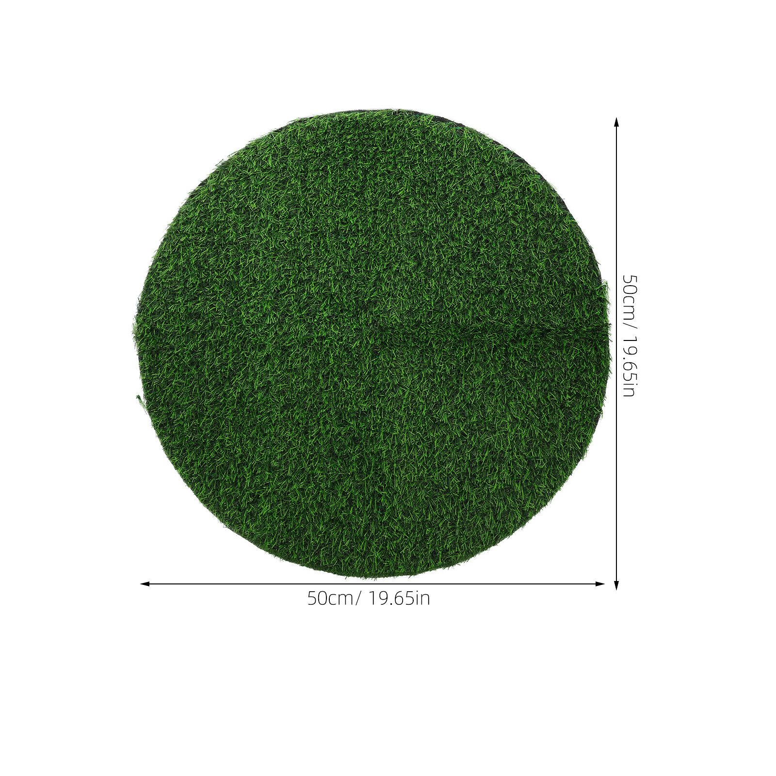 Коврик Из Искусственной Травы Для Стола Круглый Коврик Grass 50.00X50.00X0.30Cm