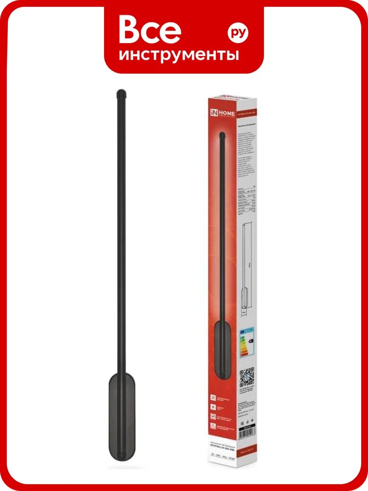 Светильник светодиодный IN HOME ESTETIKA LUV-60A-40BL 10Вт 230В 4000K 700Лм 600x50x25 черный 4690612054483