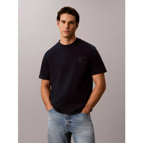 фото Футболка calvin klein jeans, 1 шт., размер 2xl, синий