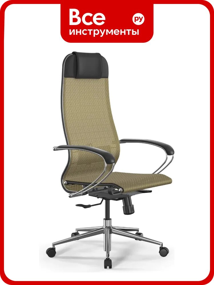 Кресло для персонала метта ErgoLife Set 4/подл.131/осн. Synchro 052 (Золотой ротанг 29B.16.1.403) z316738878