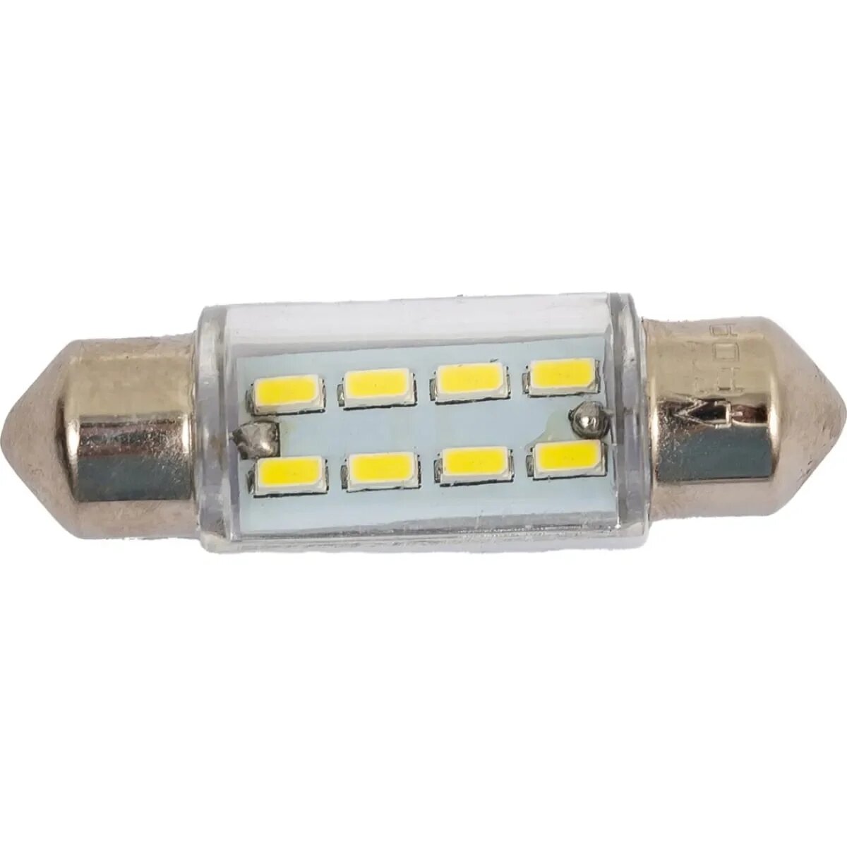 Cветодиод 12V T11x36-S8.5 (8SMD size 3014) C5W белый 0.3W 7.56lm TM NORD YADA