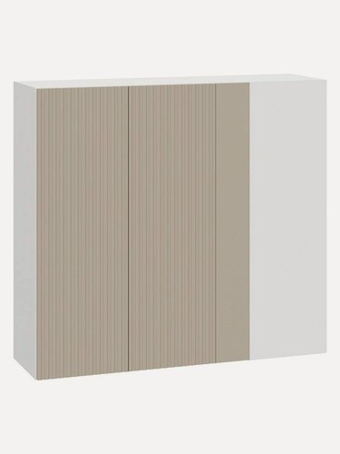 Изображение товара Кухонный модуль навесной, навесной шкаф угловой Стайер 100х29.6х91.2 см, Белый / Меланж