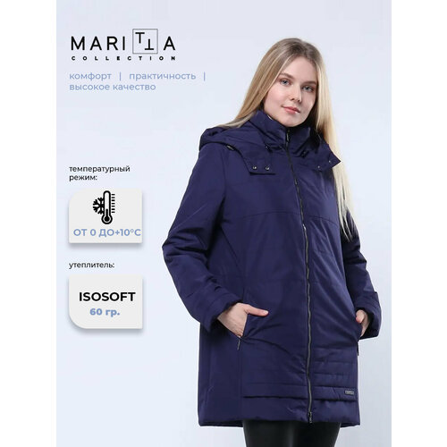 фото Куртка maritta весна-лето 2021, размер 38, фиолетовый