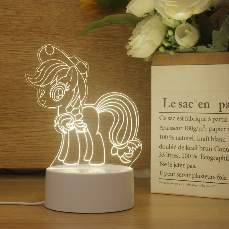 My Little Pony 3D Ночник Акриловая Плита Без Подставки Комикс-Упаковка Версия 1