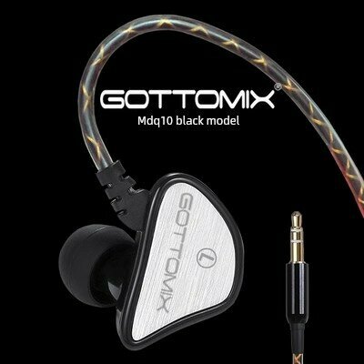 Профессиональные наушники Gottomix MDQ10 черные, изолирующие шум, пара для любителей музыки