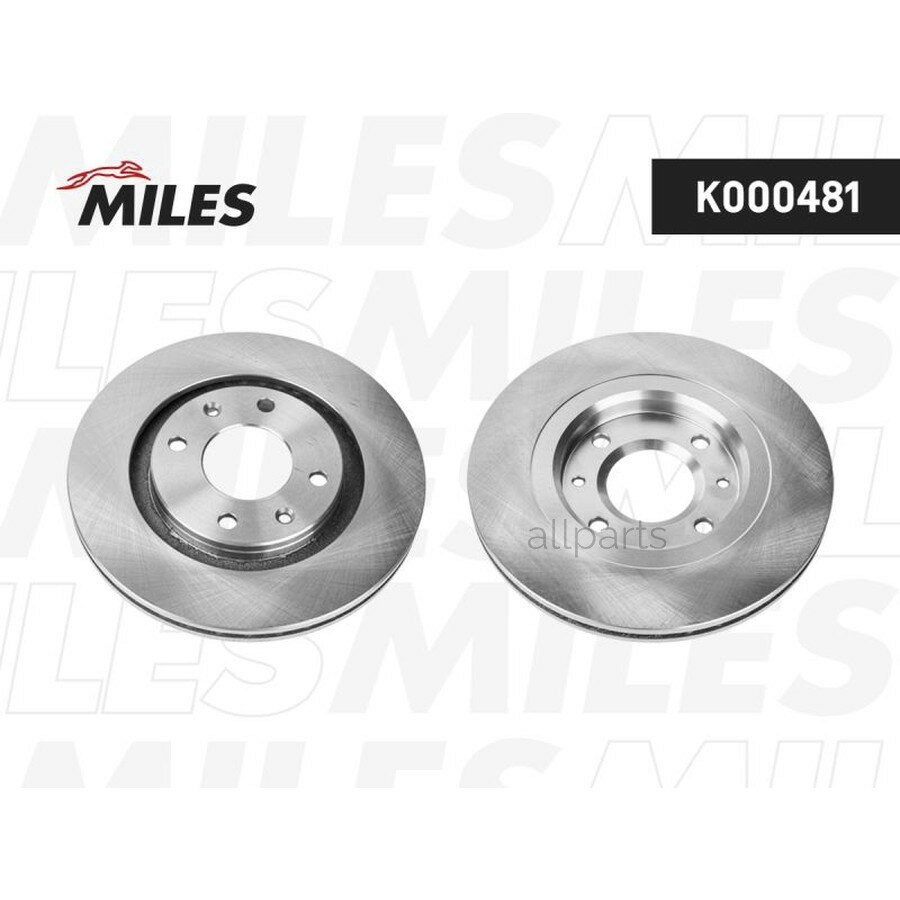 MILES K000481 Диск тормозной CITROEN BERLINGO/PEUGEOT PARTNER 96- передний