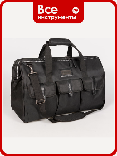 Изображение товара Сумка для инструмента с ремнем Dr. IRON 500x230x350 мм DR1017, пластиковый, регулируемый, износостойкий,