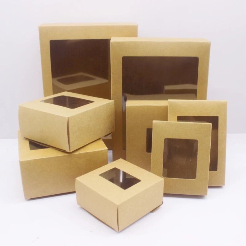 Коробка для подарка крафт 20x15x5 см