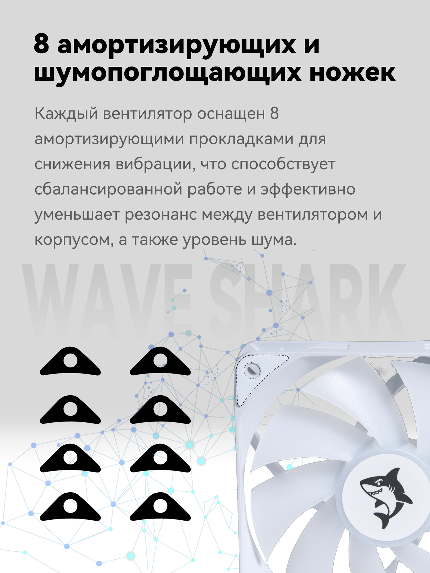 Вентилятор для пк 120 мм RGB 5 шт. Вентиляторы для корпуса ПК 120 мм RGB ，3pin+Molex — фото 1