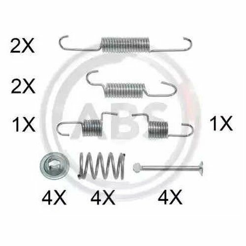 Комплект монтажный тормозных колодок Abs 0025Q для Chevrolet Lacetti, Nubira