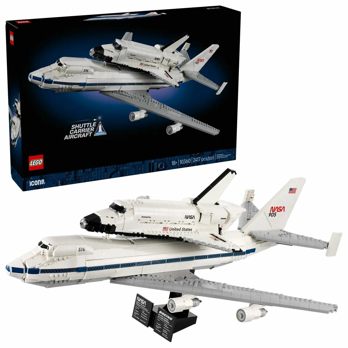 Конструктор LEGO Icons 10360 Шаттл-авианосец