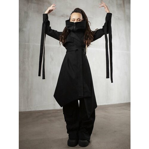 фото Тренчкот katami wear, размер m, черный