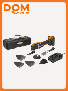 Изображение товара Реноватор WORX WX696, щеточный двигатель, универсальный аккумулятор 20 В, кейс