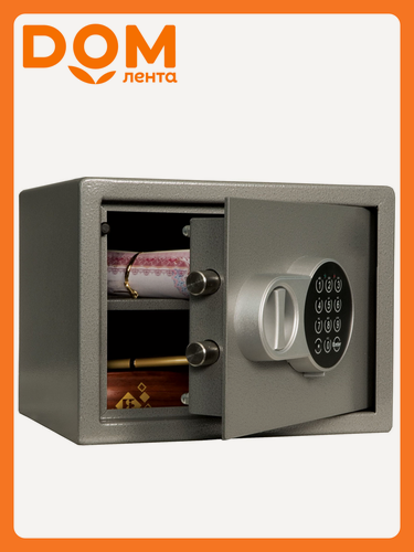 Изображение товара Сейф AIKO T-23 EL, для денег, встраиваемый, кодовый замок, серый, 13л