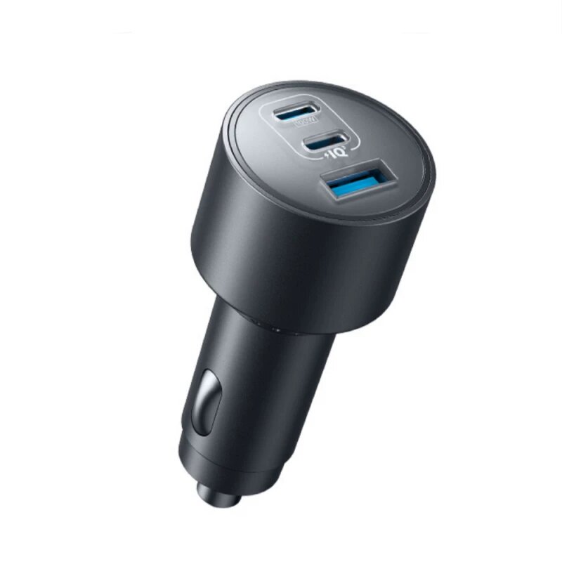 Anker 167.5 Вт тройное USB автомобильное зарядное устройство с 1 USB-A и 2 USB-C портами для устройств высокой
