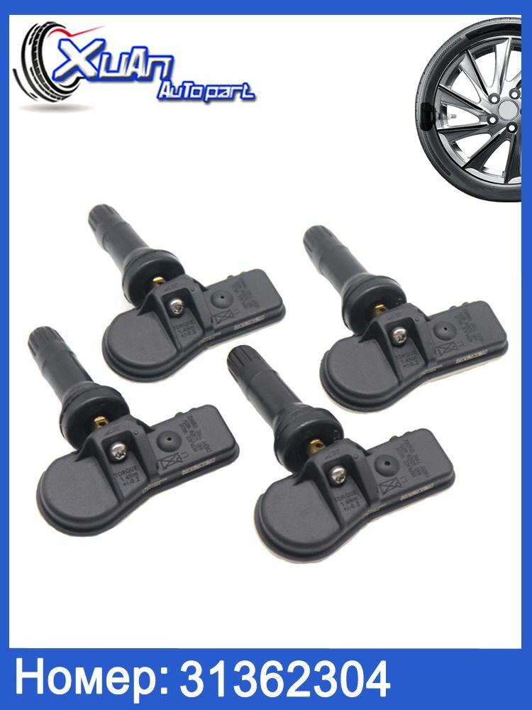 31362304 TPMS Датчик давления шины 433 МГц Подходит для Polestar 1 Polestar 3 Подходит для Volvo S60 S90 V60 V90 XC90 50662193