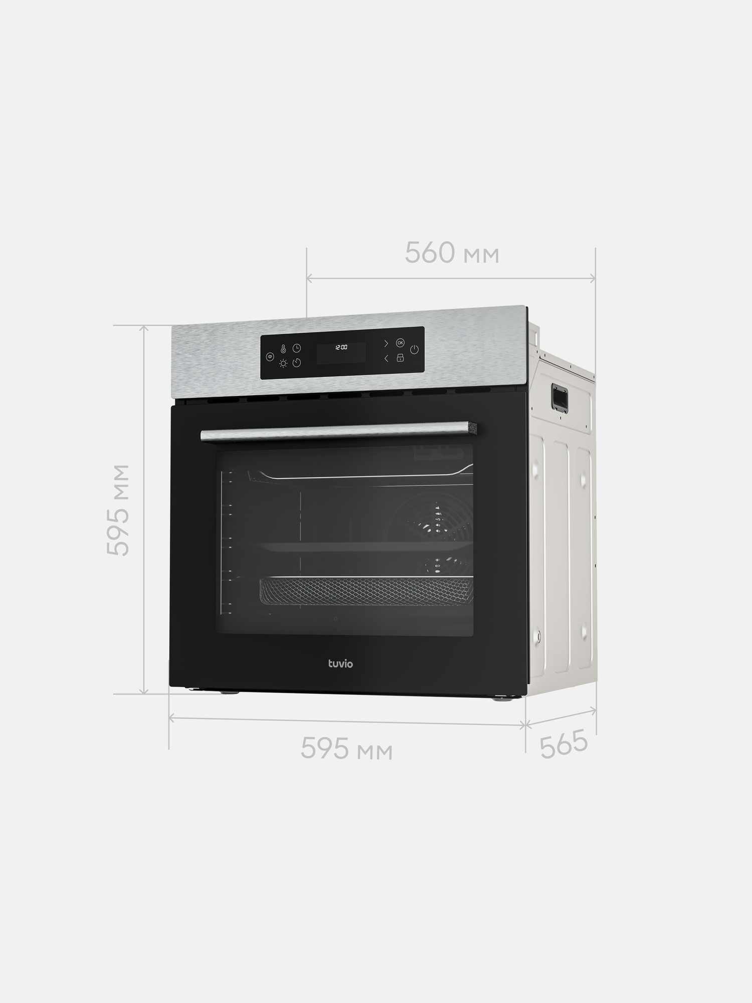 Духовой шкаф Tuvio NF86CWSSB1, 70л, 60 см, конвекция, 10 режимов, каталитическая очистка, Алиса, 5 лет гарантии, сталь — фото 21