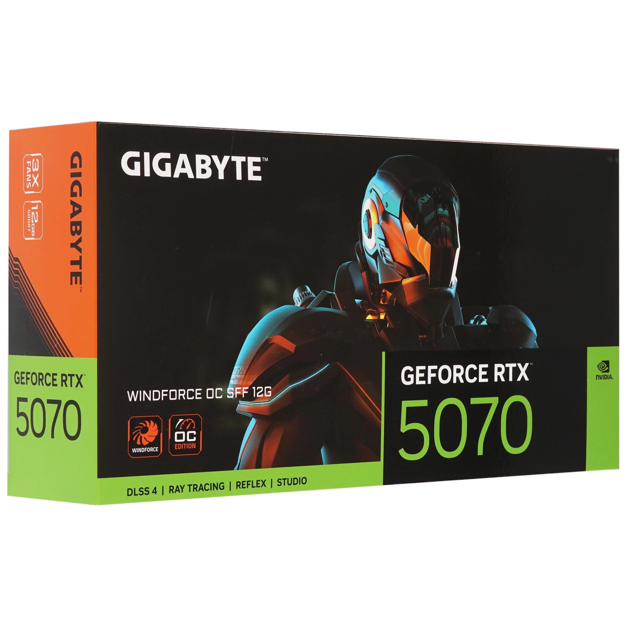 Видеокарта GIGABYTE GeForce RTX 5070 Windforce OC SFF 12GB (GV-N5070WF3OC-12GD)