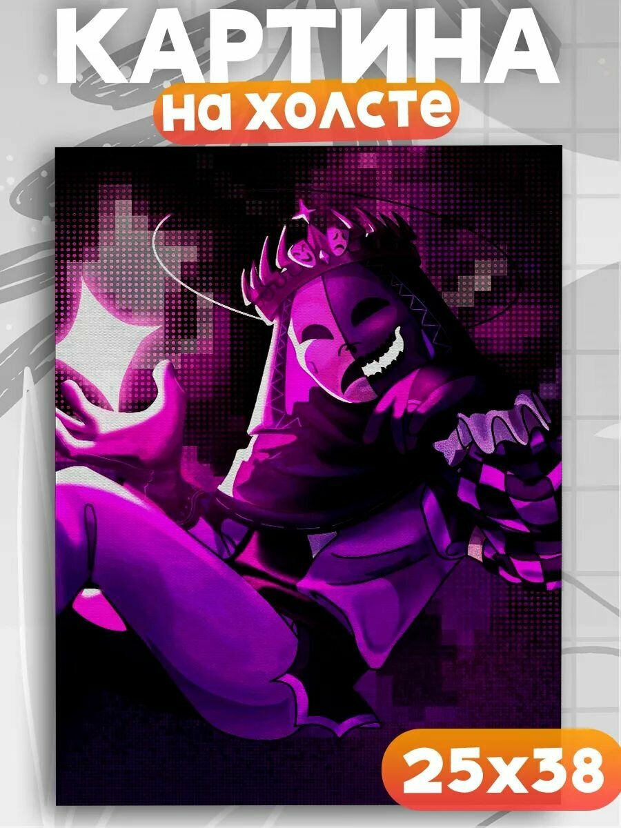 Картина на стену forsaken Ноли Форсакен roblox, на подрамнике, 1шт, 38х25 размер.