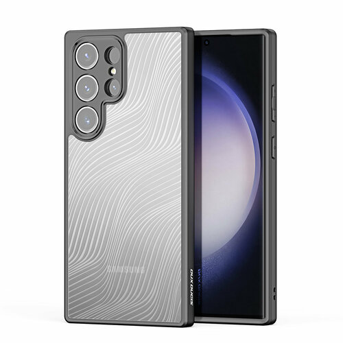 фото Тонкий чехол с мягкими черными рамками от dux ducis для samsung galaxy s23 ultra, серия aimo series case