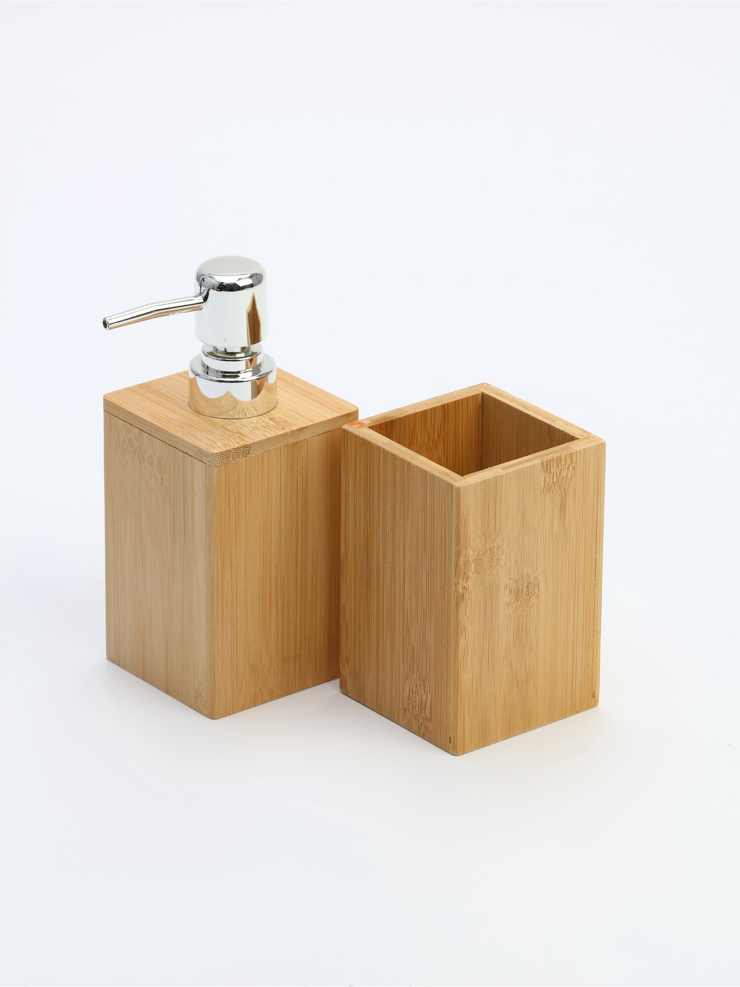 Набор аксессуаров для ванной SAVANNA BAMBOO, дозатор, стакан