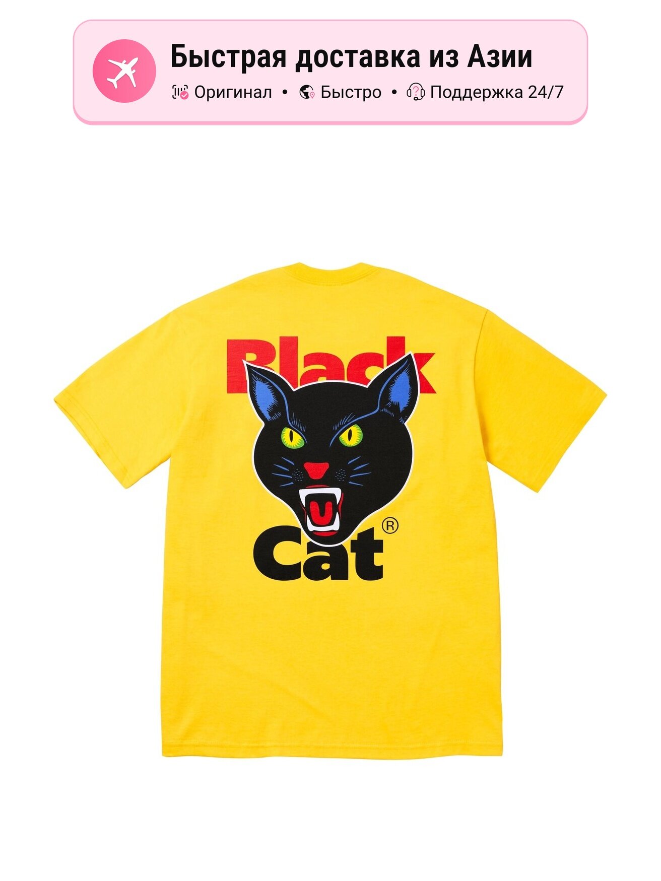 Футболка Supreme Black Cat
