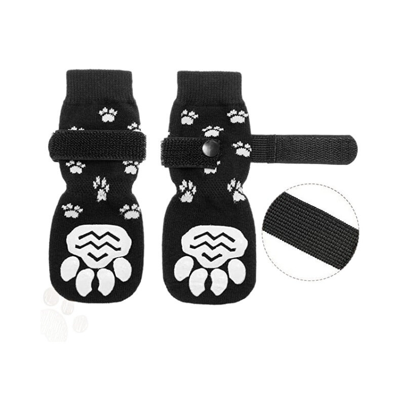Водонепроницаемые противоскользящие чулки для собак средних пород - набор из 4 шт. (размер M, стопа 6.5x16см, до 30кг,