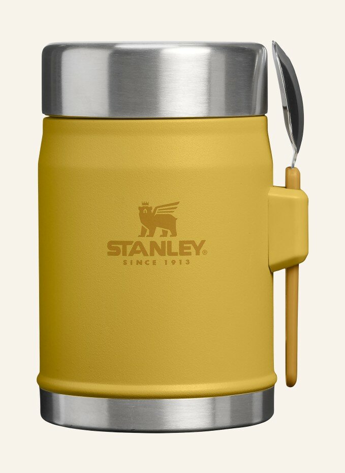 Контейнер для хранения еды с ложкой STANLEY THE LEGENDARY CLASSIC, 400 мл/желтый/серебряный