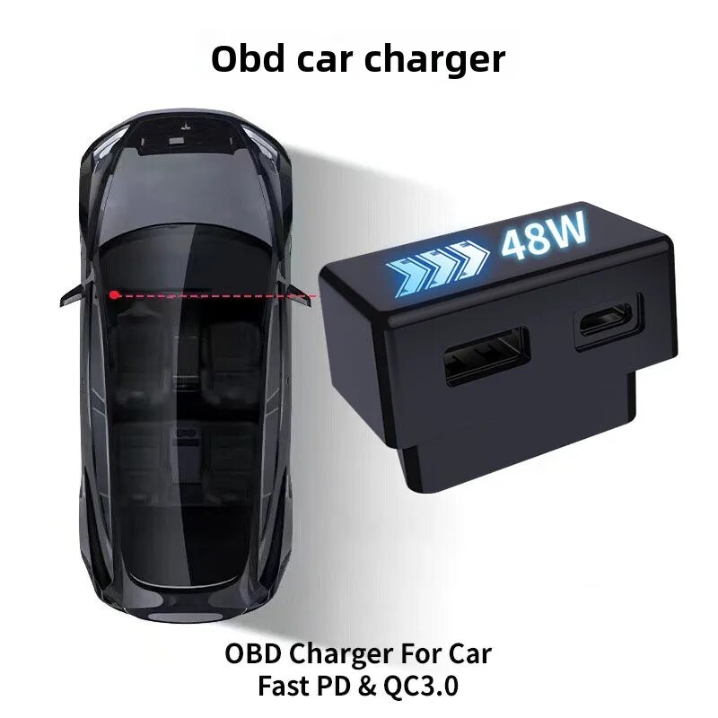 OBD-зарядка USB Type-C для Tesla Model 3/Y, induction model