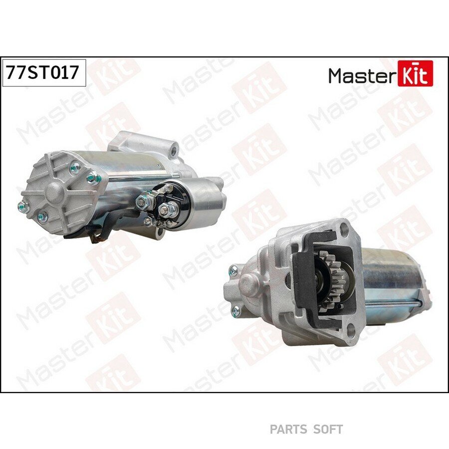 Стартер 2.1kw FORD Focus II, Mondeo III, Transit от официального дистрибьютора, MASTERKIT, артикул 77ST017