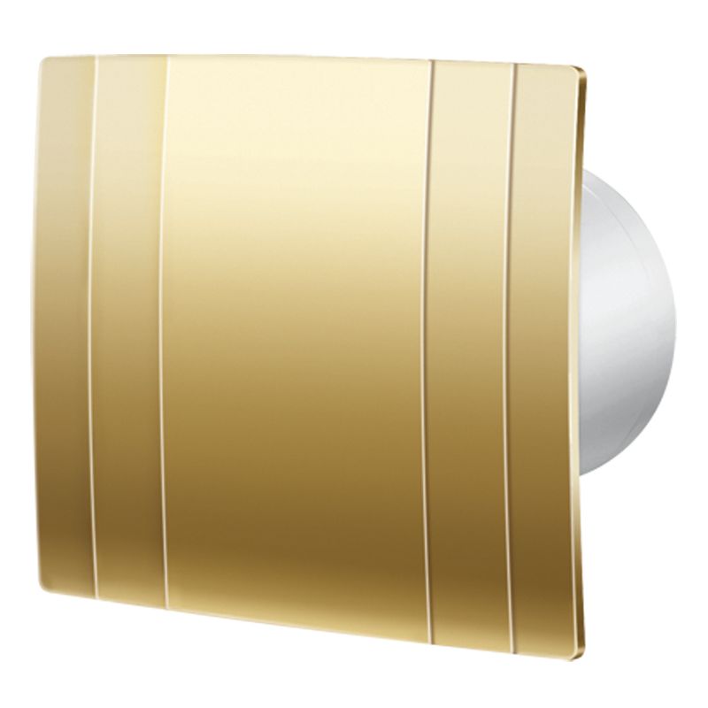 Blauberg Quatro Hi-Tech Gold 125, Вентиляторы для вытяжной вентиляции с декоративной лицевой панелью