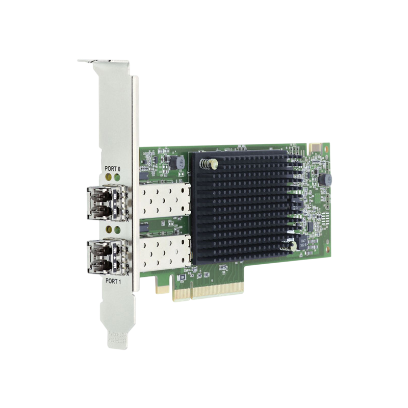 Адаптер Fibre Channel Emulex LPe35002-M2, 2 порта 32 Гбит/с, PCIe 4.0 x8, с трансиверами LPE35002-M2