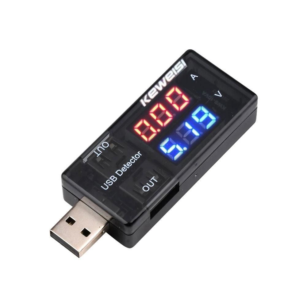 KEWEISI USB-тестер измеряет напряжение 3-7,5 В и ток 0-5 А