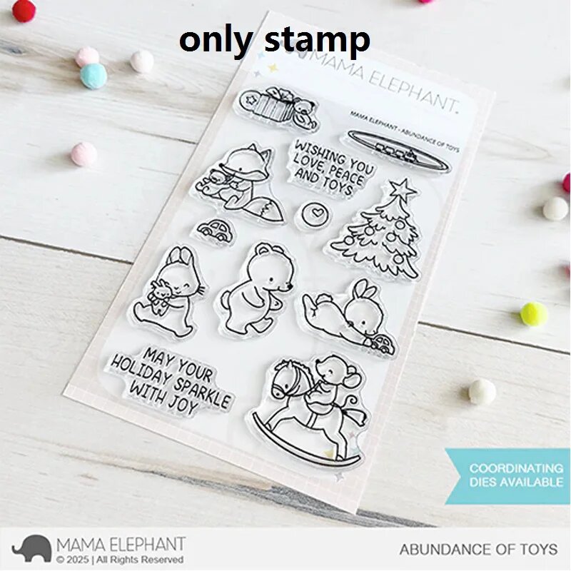 Штампы Mama Elephant Abundance of Toys, цвет 1