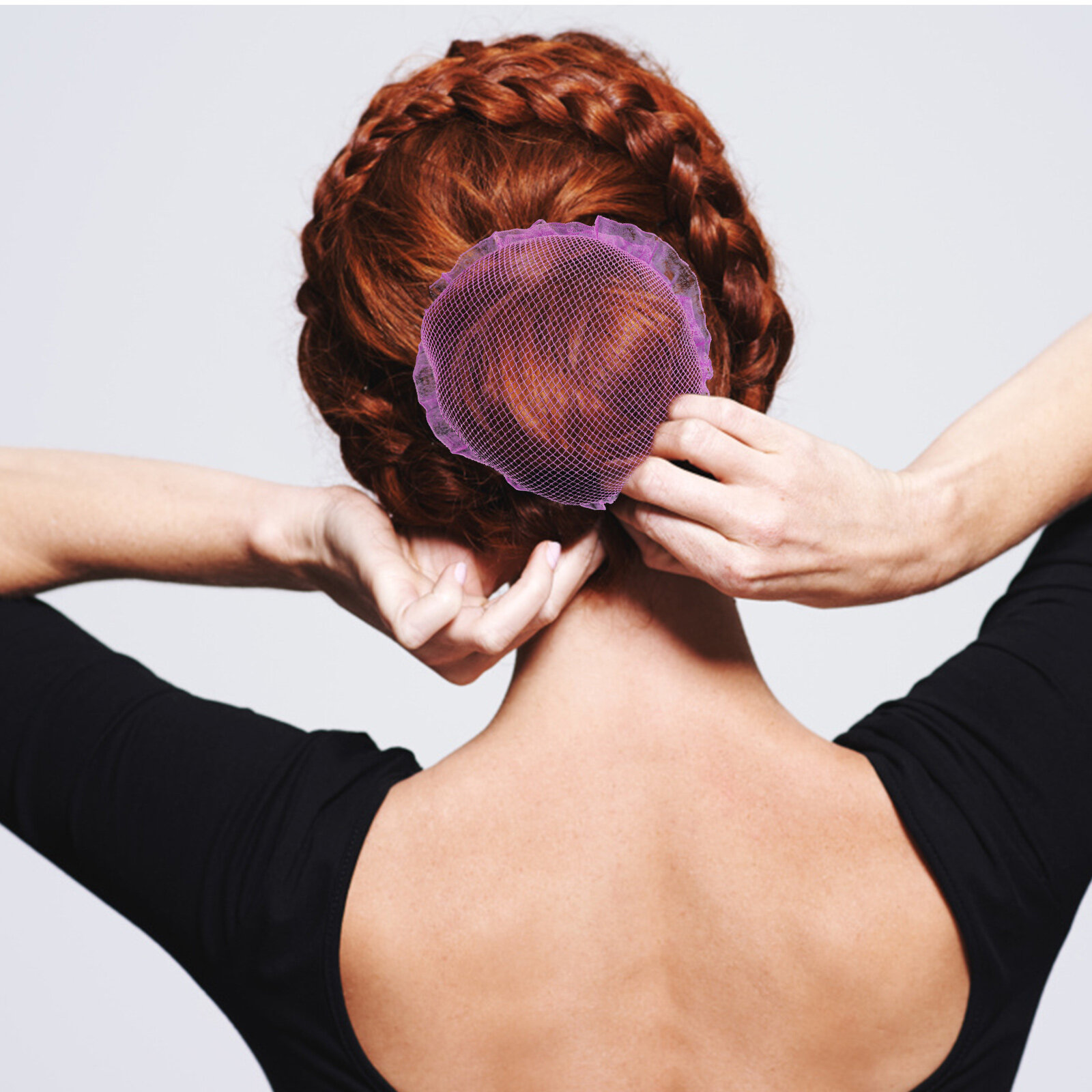 5 Штук Набор Прозрачных Сеток Для Коafa Балетный Узелок Синий Hairnet Для Женщин Размер 4