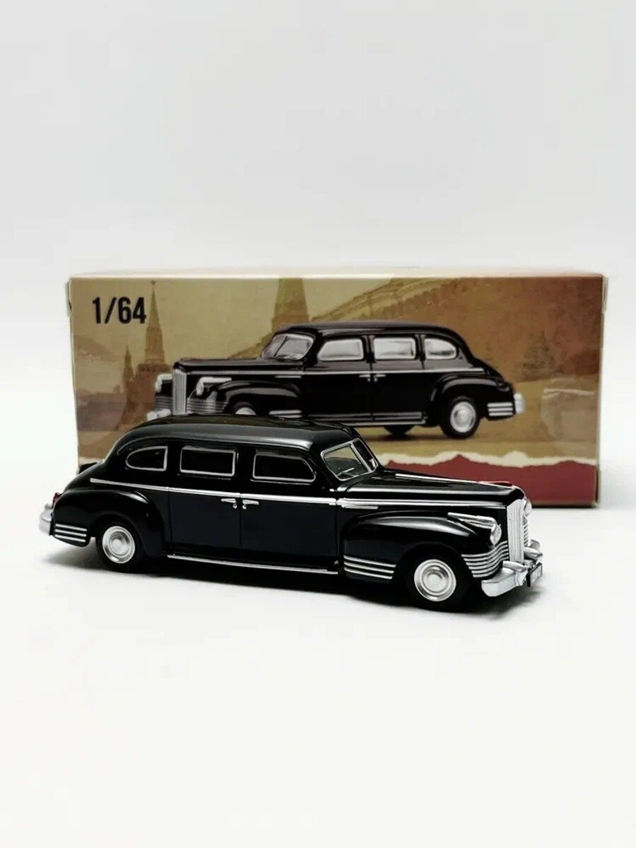 Машинка металлическая 1:64 ZIS-110 Black — коллекционная модель автомобиля, 7