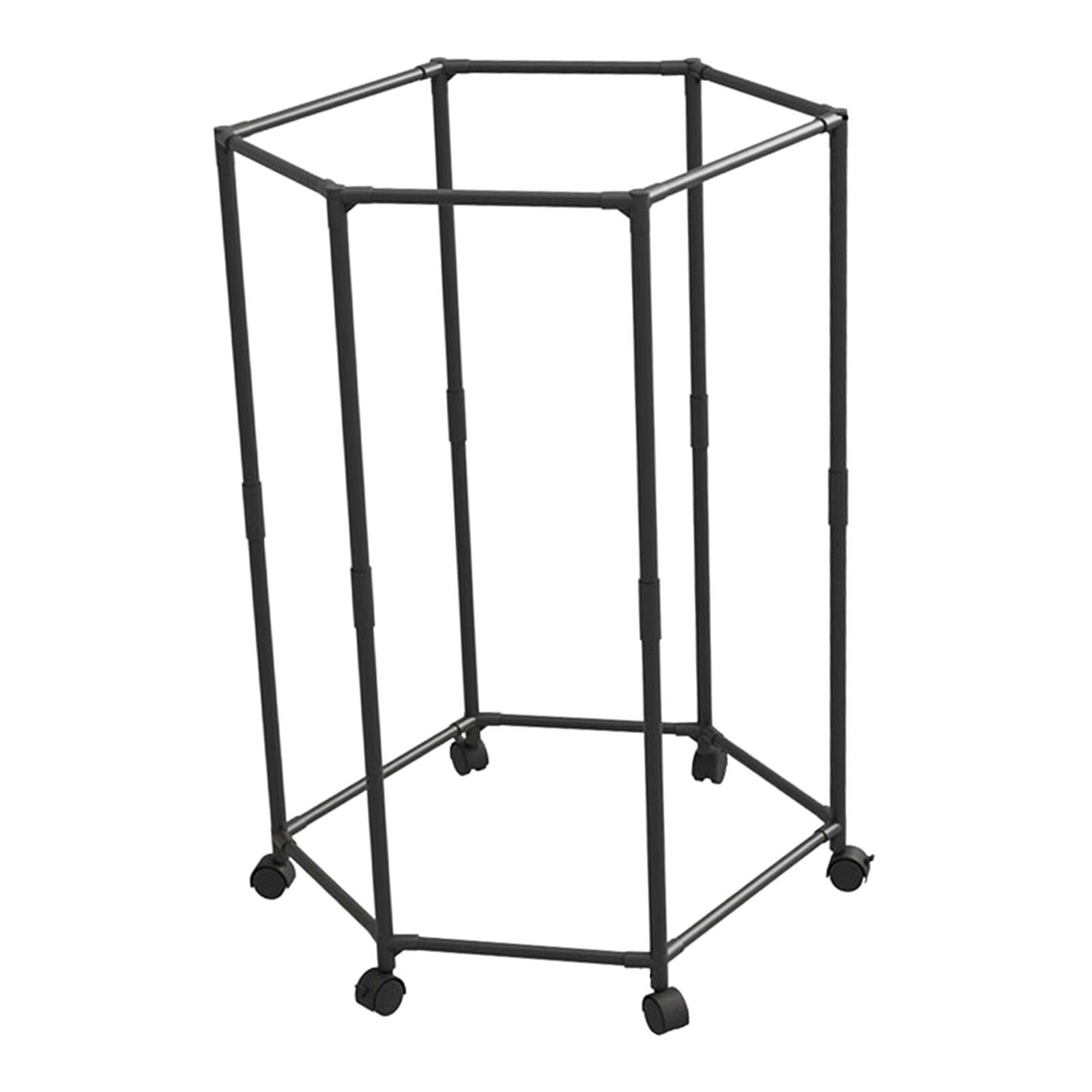 Rolling Clothes Drying Rack Easy to Move for Air Drying Clothing Dress Pants Black Single
