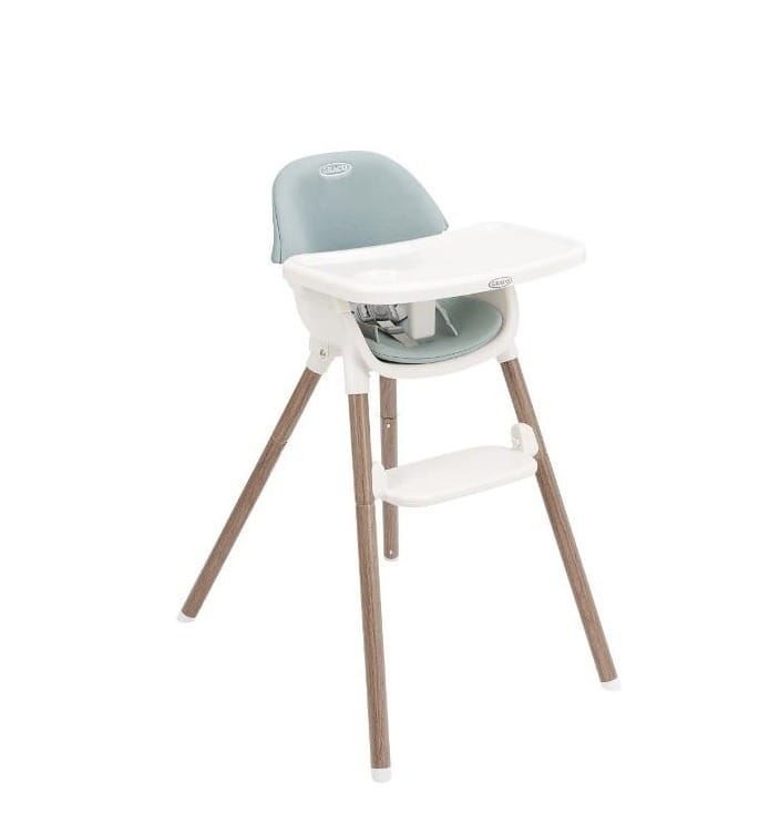 Стульчик для кормления Graco Presti 3в1, duck egg, синий