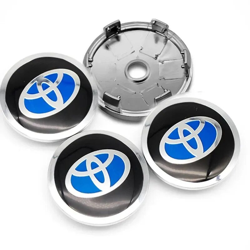 4шт Алюминиевые наклейки логотип 56 мм колпак ступицы колеса для Toyota RAV4 Corolla Camry Yaris TRD Prius GR